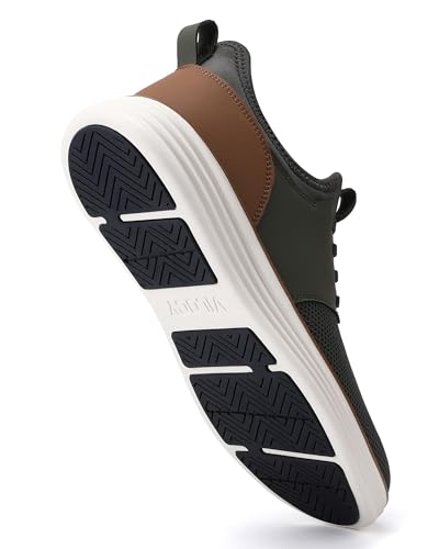 Image of VILOCY Mens Slip On Casual Dress Shoes Hands Free Fashion Sneakers Mesh Tennis Walking Work Shoes Comfortable Breathable Lightweight Non Slip