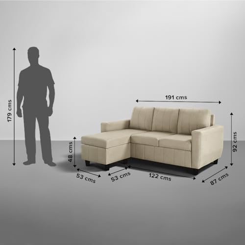 Image of Sleepyhead Bae Designed by Duroflex - Interchangeable L Shape Sofa Set |Modular Rearrangeable Lounger |Space-Saving, Comfortable & Easy-Maintenance Sofa For Living Room |3 Year Warranty - Pebble Brown