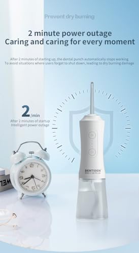 Image of Pro C90 Plus Cordless Water Flosser for Teeth Cleaning | 360 Rotating Nozzles | 3 Cleaning Modes | 4 Interchangeable Tips | Rechargeable Portable Oral Irrigator | White