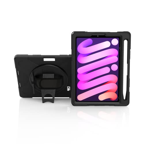 Coque de protection rigide pour iPad Mini 6 CTA Digital avec anneau