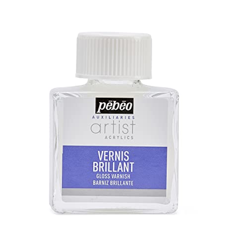 Pébéo Peinture Vernis Acrylique Brillant Phase Aqueuse 1 Flacon de 75 ml 520100