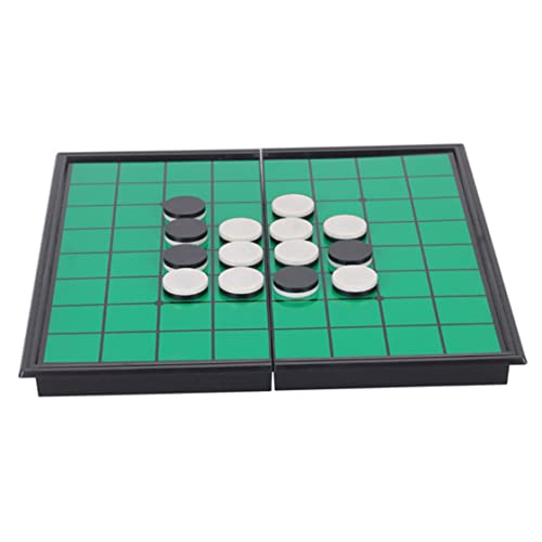 Rachlicy Othello PLOTO Portable Othello Reversi Othello Juego de Mesa Green Green Magnetic Board Board Folding Magnetic Right Angle Flip Othello Chess
