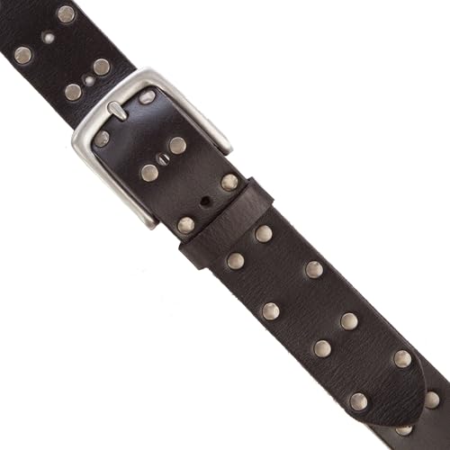Image of Lucky Brand Men's Genuine Leather Belt | Classic | Casual | Everyday | Western | American Heritage | Metal Buckle