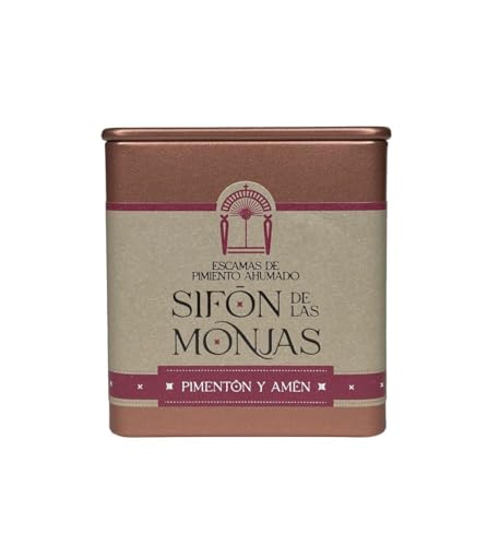 Escamas de Pimiento Ahumado Sifón de las Monjas 36g | Pimiento Seco Triturado | Ahumado con Leña de Encina | Condimento Gourmet de La Vera