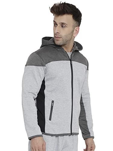 Image of CHKOKKO Men Winter Sports Gym Track Zipper Stylish Jacket Maroon 3XL