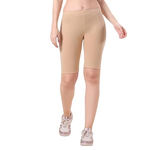 Image of TRASA Women's Cotton Fashion Biker Workout Cycling Shorts, Avialable Sizes: S,M,L,XL,2XL,3XL