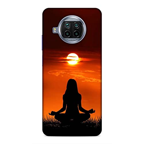 Image of Printed Mobile Back Hard Case Cover for Xiaomi Redmi 10i 5G / Xiaomi Redmi 10T Lite 5G | Meditation, Sunrise, Shadow, Sunset A-2203