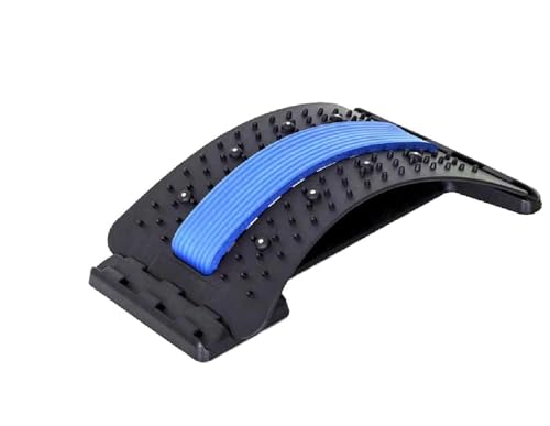 Image of Back Stretcher with Magnetic Acupressure Points for Spinal Pain Relief | Multi-Level Lumbar Region Back Support | Spike Back Stretcher for Men & Women | Adjustable Back Pain Relief Device for Comfort and Posture Improvement (One Size)