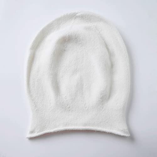 Facecozy Satin Lined Slouchy Knit Beanie Hat Wool Blend Winter Hat For Women Beanies Soft Wool Skull Beanies Cap (White) #TOP7