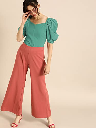 Image of Women's & Girl's Solid Short Sleeve Crop Top (LY-TopD6 Variation)
