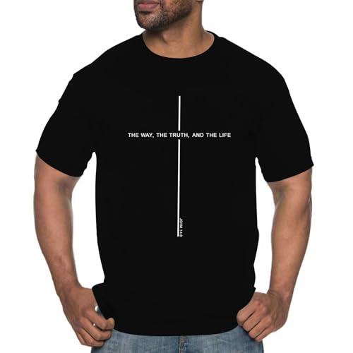 Christian Shirts for Men：Faith Cross Printed T-Shirts Christian Jesus Faith Shirts Holy Bible Tees
