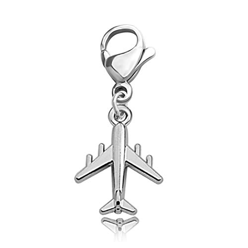 CHOORO Aircraft Airplane Charm Plane Lover Gift Plane Charm Plane Zipper Pull Gift Airline Gift Aviation jewelry for Pilot/Airline Stewardess/Aviation Personnel (plane zipper pull)