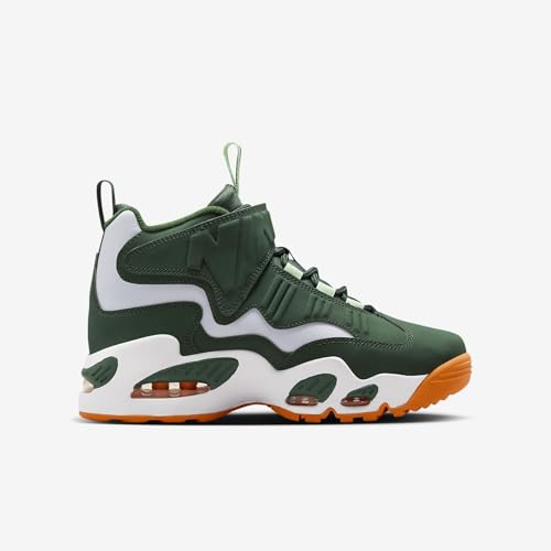 Nike Air Griffey Max 1 Big Kids' Shoes (FZ7281-323, Fir/White/Vapor Green/Bright Mandarin) Size 4.53