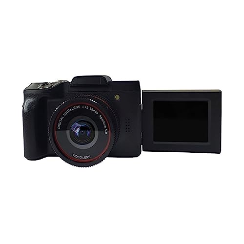 Caméra vidéo vlogging DELURA 1080P 16MP avec écran flip selfie et caméscope anti-choc