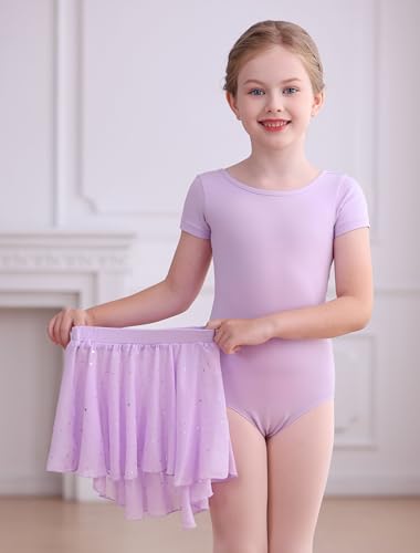 MdnMd Long Sleeve Dance Ballet Leotards for Girls Toddler Skirt Combo Ballerina Dresses Outfit Hollow Knot Back2