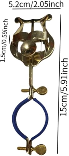 Jojomis Trumpet Sheet Music Clip Holder, Metal Music Clamp for Trombone, Clarinet, Oboe, Lightweight Portable Lyre Stand for Stage Performance, Durable Instrument Accessory