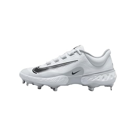 Nike Alpha Huarache Elite 4 Low White/Black Men's Baseball Cleat US 12