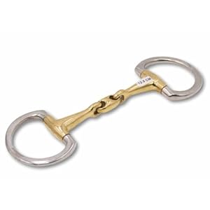 AMKA Olivenkopfgebiss doppelt gebrochen Argentan 16 mm