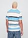 GAP Mens Novelty Sweater Polo Ivory Frost Stripe M