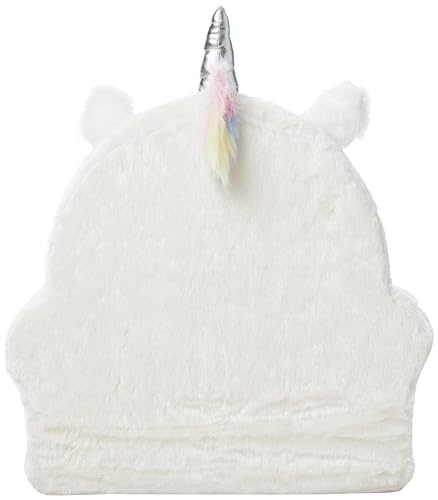Image of Amazon Basics Children's Plush Toddler Chair for Bedroom, Easy to Clean, Unicorn, Medium, Multicolor