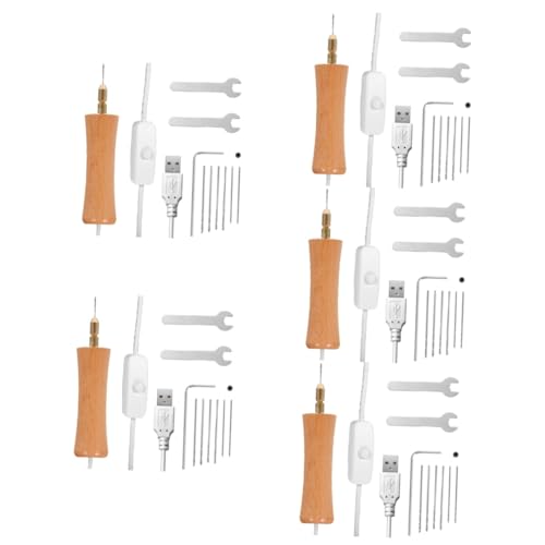 Outils rotatifs perceuse à résine manuelle NUOBESTY avec kit forets de précision pour bijoux - 2
