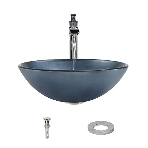 Review MR Direct 633-731-C Blue Glass Vessel Sink Faucet and Pop-Up Drain in Chrome, 731 Review MR Direct 633-731-C Blue Glass Vessel Sink Faucet and Pop-Up Drain in Chrome, 731