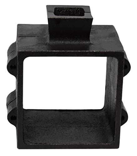 XL Deep Cast Iron 2-Piece Flask Mold Frame for Sand Casting Jewelry Making Petrobond Delft Clay Metal Casting Pouring Gold Silver Copper Brass Peweter 4\" X 4\" X 4\" - Thumbnail 3