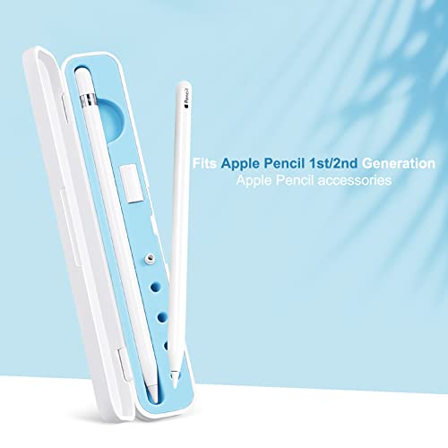 Casebot Carrying Case For Apple Pencil 2Nd Gen And 1St Generation, Storage Box For Apple Pencil And Accessories, Blue #TOP1