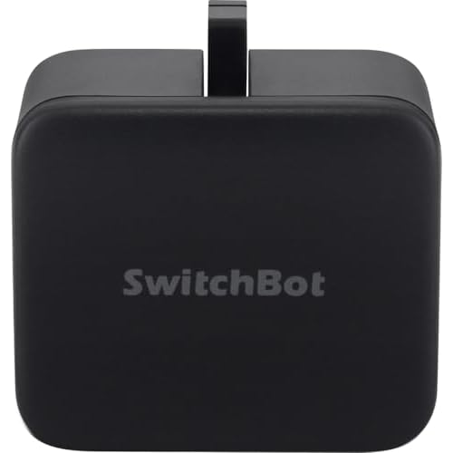 SwitchBot Smarter Tastendrücker, flexibel anbringbar, Bluetooth, App, schwarz