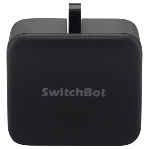 SwitchBot Smarter Tastendrücker, flexibel anbringbar, Bluetooth, App, schwarz