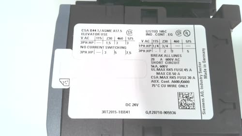 Derivación S00 Siemens de tornillo para control de corriente continua 24V CC 1NA 4