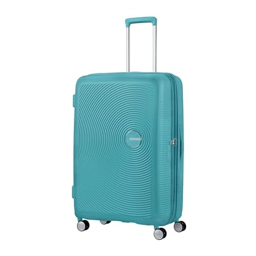 American Tourister Soundbox - Spinner L Erweiterbar Koffer, 77 cm, 97/110 L, Türkis (Turquoise Tonic)