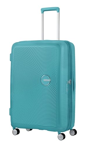 American Tourister Soundbox - Trolley L Espandibile Valigia, 77 cm, 97/110 L, Turchese (Turquoise Tonic)