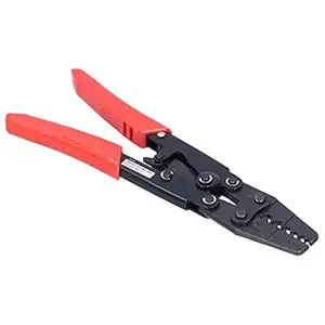 Generic Crimping Stripper, Easy Firm Ratchet Pliers Tool Practicable High Carbon Steel + PVC for Electrician Tools for Industrial Hardware Tool