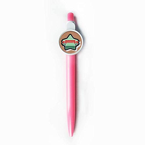 Stylo à bille rétractable avec motif étoile de Noël bleu, l'idée cadeau de papeterie idéale