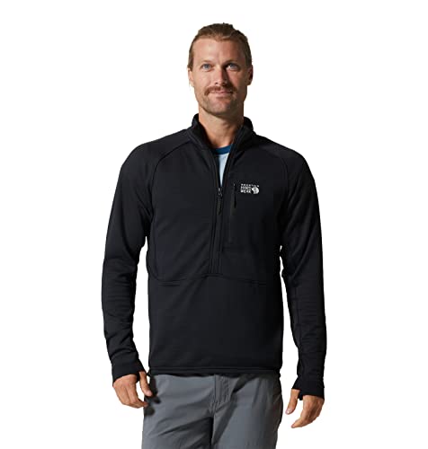 Image of Mountain Hardwear Men's Polartec Power Grid Half Zip Jacket | Stylish and Warm Jacket for All Outdoor Adventures