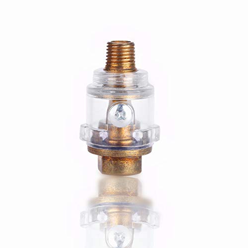 Oil Lubricator 1/4" BSP Mini In Line Air Tool Oil Lubricator Oiler Compressor Pipe Automatic Lubrication
