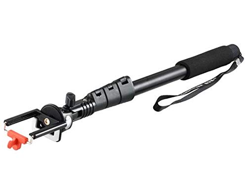 O Ozone Aluminum Extendable Self Portrait Handheld Selfie Stick for iPhone, Samsung, HTC, Huawei (Black)