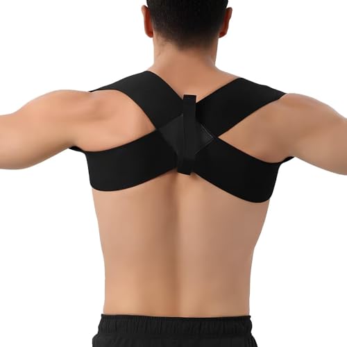 Generico FITCORPOX Correttore di postura spalle, supporto per la schiena, donne e uomini,correttore per il petto, fascia di supporto per la colonna vertebrale e le spalle, offre sollievo da, (XXL)