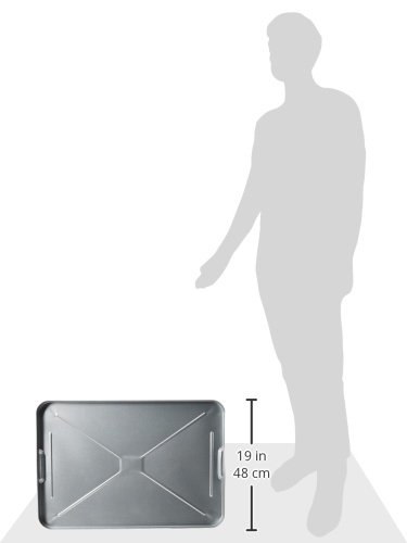 Lubrimatic 75-755 Formed Grip Galvanized Metal Drip Pan #TOP1