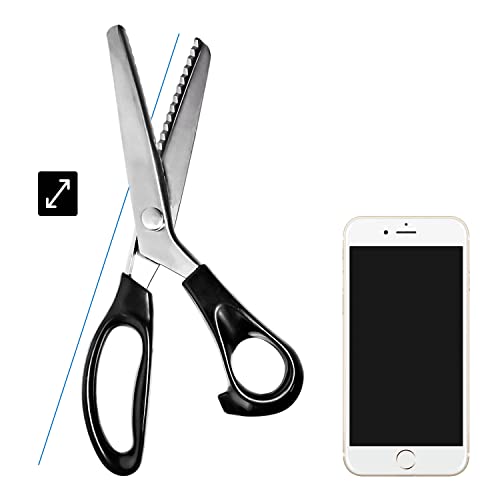 Pinking Shears, Professional Dressmaking Scissors Crafts Zig Zag Cut Scissors, Pinking Shears for Fabric