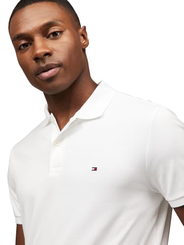 Image of Tommy Hilfiger Mens Short Sleeve Casual Polo Shirts in Regular Fit with Liquid Cotton