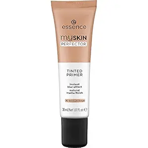 essence | My Skin Perfector Tinted Primer | Instant Blur Effect & Natural Matte Finish | Vegan, Paraben Free, Oil Free | Cruelty Free | (30 | Medium Beige)
