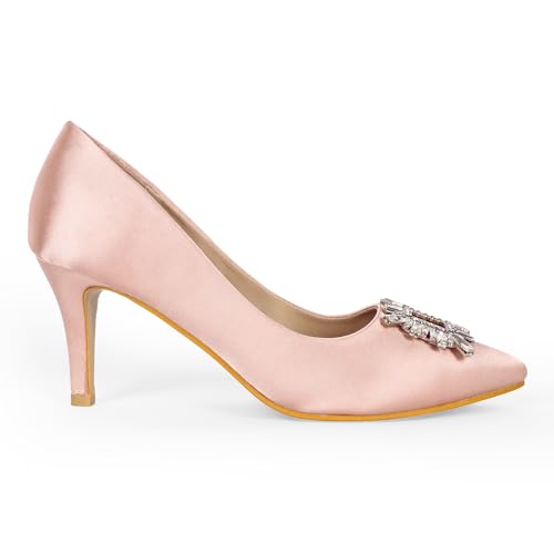 Image of Lino Perros Womens Lino Perros Crystal Broach Pumps Heeled Sandal