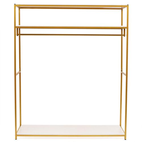 Shiyinge Perchero de metal para ropa, bastidores de almacenamiento, expositores, barras de ropa, barras independientes, vestidores, percheros