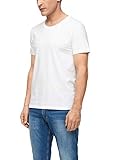 hat kurze Ärmel s.Oliver Herren Schmales Jerseyshirt in Unicolor White L