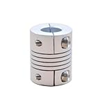 Tangerniu Kupplungsdurchmesser 15 mm, Länge 20 mm, Z-Achsen-Kugelumlaufspindel, flexible Kupplung, Schrittmotor for lineare Welle Wellengelenk(6mm to 6.35mm)