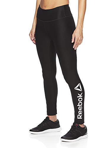 Reebok Women's Legging Full Length Performance Compression Pants - Black Midnight, X-Small