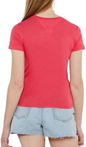 Tommy Hilfiger TJW SLIM ESSENTIAL LOGO TEE EXT Kadın T-shirt, Pembe, S - Görsel 2