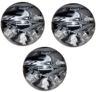 Bowlerstore Products EPCO Duckpin Bowling Balls - Marbleized - Black, White & Grey (5 inch- 3lbs. 10 oz.) 3 Balls